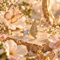 Mariposa Adjustable Anti-Tarnish Butterfly Ring