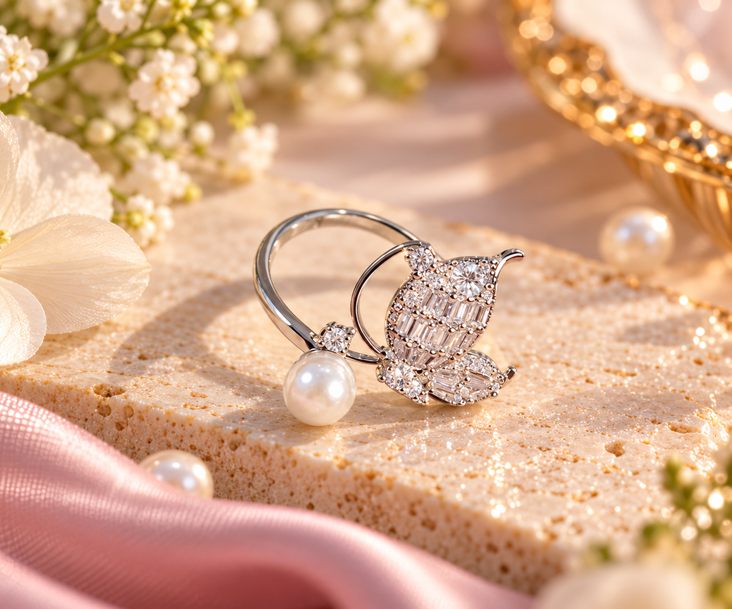 Silver Bloom Adjustable Ring