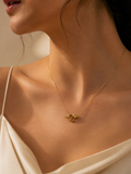 Gold Knot Pendant Necklace