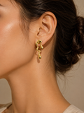 Abstract Wavy Drop Earrings