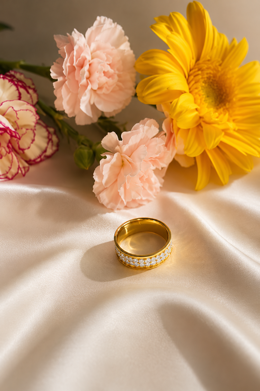 CZ Diamond Gold Band Ring