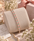 Rosaline Anti-Tarnish Pink Baguette Tennis Bracelet