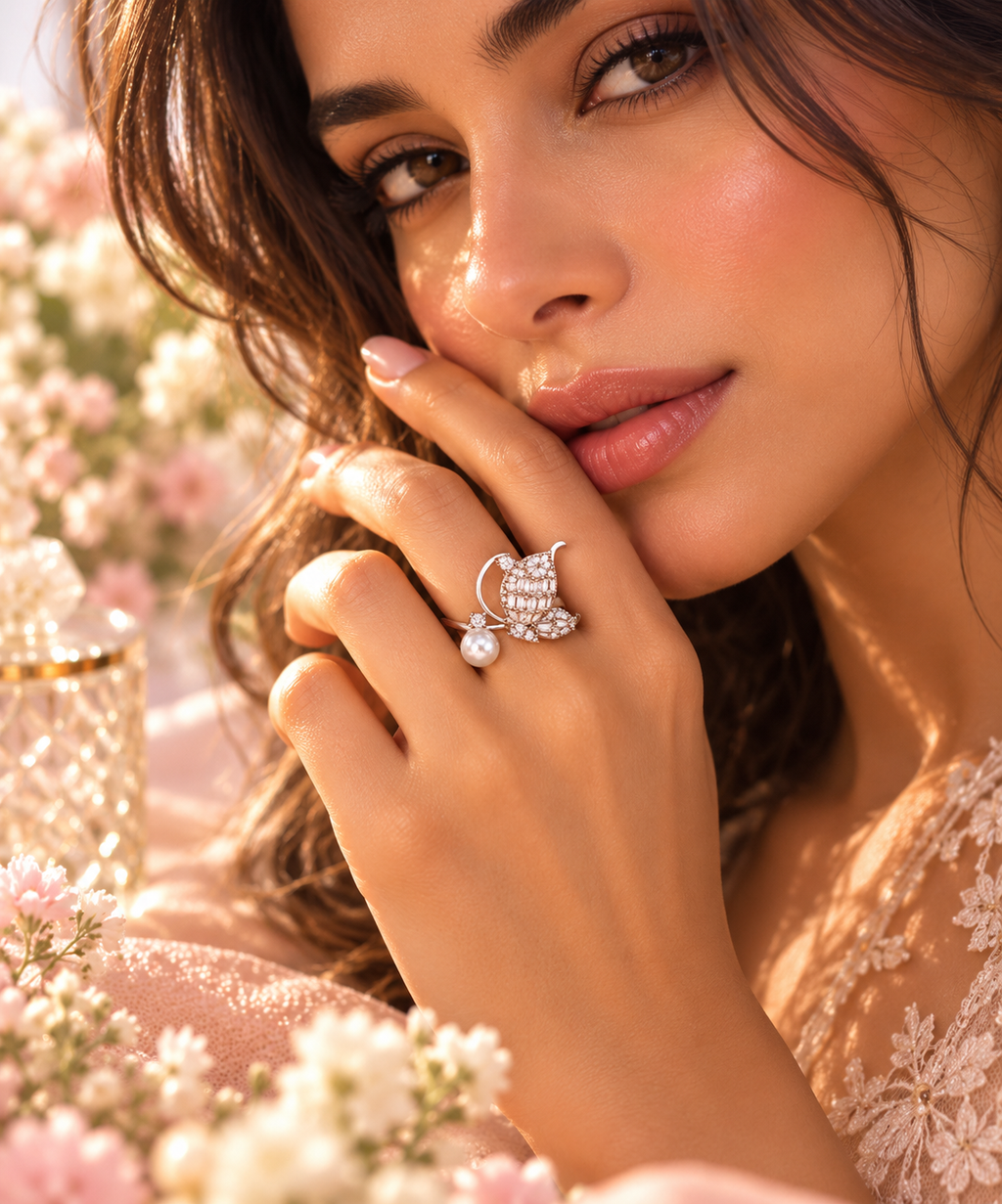 Silver Bloom Adjustable Ring