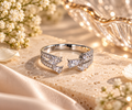Silver Orbit Adjustable Ring